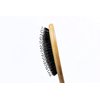 Ecowood - Bamboo Hair Brush with Natural Soft Bristles and Rounded Tip – Elevate Your Hair Care Routine!