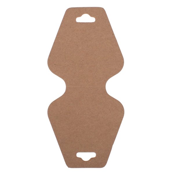 Trimweaver TW-DCARD-TRI-BROWN-100 100-Piece Triangular Fold Over Display Cards, Kraft Brown