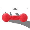 Nerf Dog 7in Bash Squeak Barbell - Red, Dog Toy