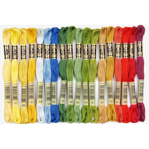 DMC 117F25HDC Embroidery Floss Pack 8.7yd, Home Decor 36/Pkg