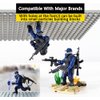 ENHANA 8 PCS Building Block City Policeman Action Mini-Figures with Multiple Military Weapons Accessories SWAT Model Equipment Assembly Building Toys Party Favors Gift for Boys