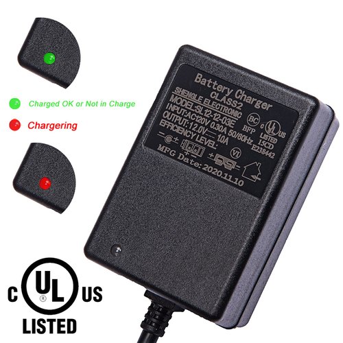 12V B-type Plug Kids Ride On Car Charger,for Kids Ride On Car Dumar Motion Trendz Megatredz Yamaha Raptor 700R ATV Toyota FJ Cruiser 12 Volt Battery Charger