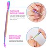 Acrylic Nail Clippers 5 in 1 Kit with Glass Nail File, Cuticle Trimmer Nipper and Cuticle Pusher Nail Gel Polish Remover, Stainless Steel Professional Manicure Pedicure Tools for Finger Toe Nails