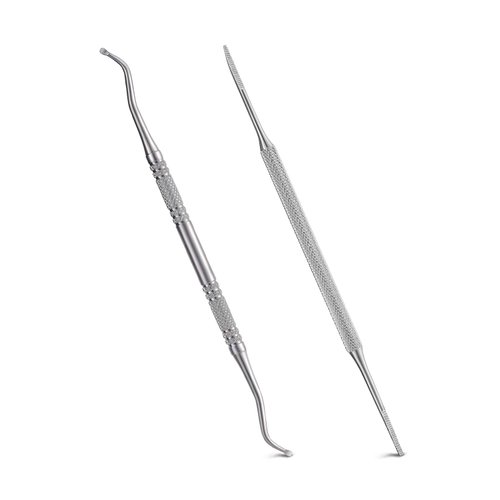 2PCS Ingrown Toenail File and Lifter with Storage Case,YINYIN100% Stainless Steel ingrown toenail Tool,Double Sided Professional Grade Nail Cleaner Tool