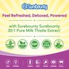 Surebounty Organic Milk Thistle, 9000 mg Equivalent, 30X Concentrated Seed Extract with 80% Silymarin, Liver Cleanse Detox for Men + Women, Once Daily, 90 Veggie Caps