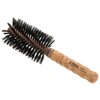 Ibiza Hair Professional Round Boar Hair Brush (G5, 70mm), Hybrid Swirled Boar & Carbon Fiber Nylon Bristles with Cork Handle, For Coarse & Frizzy Hair, Add Texture & Shine for Medium to Long Hair