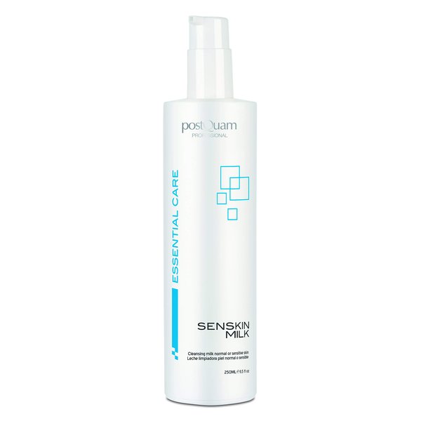 POSTQUAM Professional Senskin Milk Normal/Sensitive Skin 250ml Cleansing Milk – Leaves The Complexion Clean And Smooth - With Softening and Moisturizing Effect