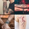 Blank Tattoo Skin Practice - Rayyl 5Pieces Tattoo Practice Skin Soft Silicone Double Sides 7.4x5.6" Thin Tattoo Eyebrow Practice Skin for Tattoo Beginner & Experienced Tattoo Artist