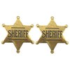 iMagitek 2 Pack 2.6 Inch Mental Western Sheriff Badge for Kids Party Favors Supplies, School Carnival Prizes, Party Bag Gift Fillers