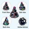 PINVNBY Coral Aquarium Decoration Fish Tank Resin Rock Mountain Cave Ornaments Betta Fish House for Betta Sleep Rest Hide Play Breed