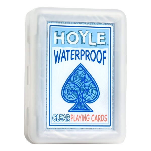 Hoyle Waterproof Playing Cards, Clear, 1 Deck