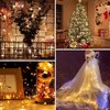 4-Pack 33FT 100 LED Fairy Lights Battery Operated with Remote & Timer, Waterproof Twinkle String Lights Outdoor Indoor 8 Modes for Bedroom Classroom Dorm DIY Christmas Party Garden Tree (Warm White)