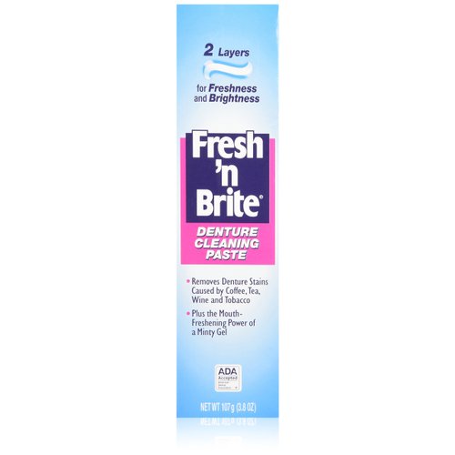 Stim-U-Dent Fresh 'n Brite Denture Cleaning Paste, 2 Count(Pack of 1)
