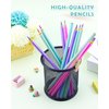 GAUENEEN 12PCS Rainbow Colored Pre-sharpened pencils HB #2, Eco-friendly and Plastic Free Recycled Paper Cute Fun Pencils for School Office Drawing and Writing