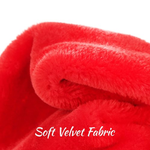 JUANANIUG Santa Hat, Christmas Hat,Extra Thicken Classic Fur for Christmas New Year Festive Xmas Holiday Party Supplies (Baby-1pack-Red)