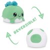 TeeTurtle - The Original Reversible Dinosaur Plushie - Mint Stego + Egg - Cute Sensory Fidget Stuffed Animals That Show Your Mood
