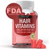 Hair Vitamins Gummies Supplement – Faster Hair Growth Gummy 5000mcg Biotin, Folic Acid, Vitamin C & E, Support Stronger & Thicker Hair, Skin, Nails, Non-GMO, for Men Women, 60 Berry Flavored Gummies