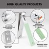 Manicure Pedicure Set - Nail Clippers Toenail Clippers Kit,Professional Manicure Kit Pedicure Kit,Nail Care Kit with,Green Travel Case, Set of 12
