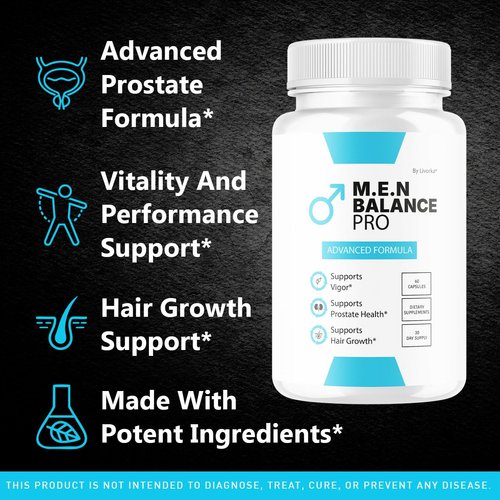 (2 Pack) M.E.N Balance Pro Capsules - Official Men Balance Pro Pills Support Daily Health Advanced Formula All Natural Premium Multivitamin for Overall Health & Wellness, 120 Capsules for 2 Months