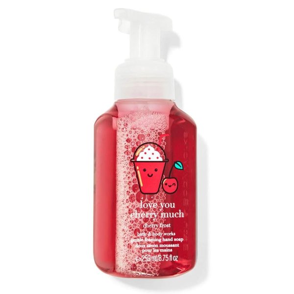 Bath Body Love You Cherry Much Cherry Frost Gentle Foaming Hand Soap - 8.75 Fl Oz - Scented with Natural Essential Oils