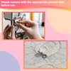 Kapyoo 3Pcs Free Motion Quilting Templates with Non-Slip Grips, Quilting Ruler and Templates for Industrial and Domestic Machines Reusable Stencils for DIY Quilt Designs (25 Series B)