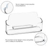 vrupin 4 Pack Business Card Holder for Desk,Clear Acrylic Business Card Holder Display for Men, Business Card Display Business Card Stand for Exhibition, Home & Office