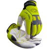 Caiman MAG, Multi-Activity Glove, Goat Grain Leather Palm, AirMesh Back, Internal Padding, Hi-Vis Yellow/White, Medium (2980-4)