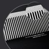 Dolmifapro 2 Pcs Metal Comb, Fine Tooth Comb, Stainless Steel Comb Set, Professional Barber Comb Hair Cutting for Hair Stylist, Easy Take, Anti Static, Heat Resistant, Travel comb, Wood Grain Design