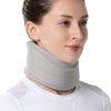 Velpeau Neck Brace for Neck Pain and Strong Support, Soft Cervical Collar for Sleeping Upright, Snoozing - Stabilizes & Relieves Pressure in Spine for Women & Men (Grey, M: 13.5-16.5" / 3.5" Depth)