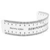 Healifty Eyebrow Embroidery Ruler Plastic Curved Makeup Brow Ruler Tattoo Measure Tools for Lady