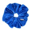 XL Jumbo Velvet Scrunchie For Hair, Scrunchy for Women Girls, Durable Elastic Band Ties to Hold Thick, Straight, Curly Hair - Breakage, Frizz Prevention (Princess Blue)