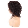 BEAUTY FLAG Afro Curly Lace Front Wigs Brown Synthetic Heat Resistant Fiber Short Curly Wig for Black Women