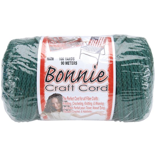 Pepperell Bonnie Macrame Craft Cord 6mmX100yd - Forest