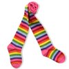 VIKITA Girls tights Cotton Leggings in Spring fall winter rainbow striped socks for Christmas 6T, F5008