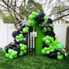 Video game Balloon garland kit 135pcs Green and Black Silver Controller balloon arch Gamer night Decorations For boy birthday gaming on party supplies