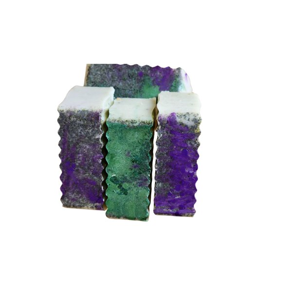 Spare Me Handcrafted Goat Milk Soap, 4oz, Purple Basil, Sage, Lemon