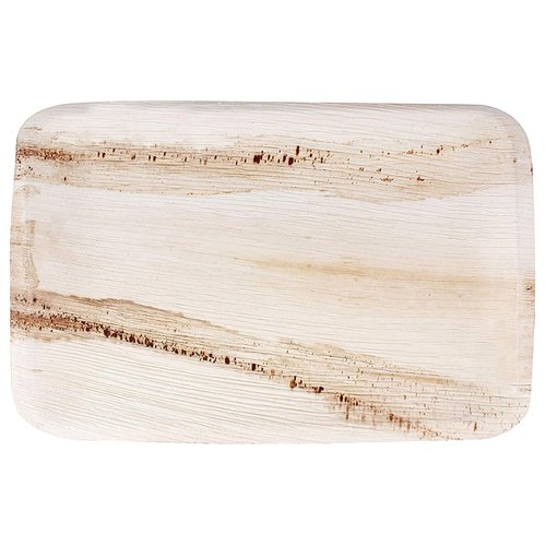 24-Pack Compostable, Eco-Friendly Birchwood Trays, Perfect Travel Size, 4" x 7" Includes 24 Trays With Two Unique Designs (12 Trays Per Design)