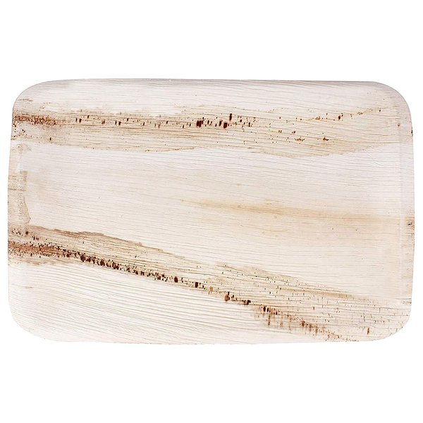 24-Pack Compostable, Eco-Friendly Birchwood Trays, Perfect Travel Size, 4" x 7" Includes 24 Trays With Two Unique Designs (12 Trays Per Design)