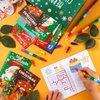 BenLouis Christmas Mini Coloring Activity Books Kids with Stacking Crayons Christmas Party Favors Bulk for Students Holiday Classroom School Gift Prizes Goodie Bags Stuffer （12set Coloring ）