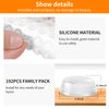 CHUNZEXI 192Pcs Clear Cabinet Bumpers - Rubber Door Stoppers for Cabinets and Drawers