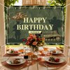 Camo Happy Birthday Backdrop Banner Army Military Camouflage Theme Background Decor for Veterans Soliders Men Boys Birthday Party Favors Decorations Supplies 72x43in-BECKTEN