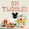 Geloar Oh Twodles Balloons Banner, Oh Twodles 2nd Birthday Party Decorations for Themed of Minnie Micky Mouse for Girl Boy Oh Twodles Birthday Party Supplies Decorations Set Of 12PCS Kit (Rose Gold)