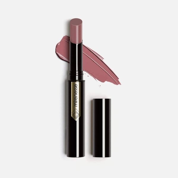 Mirenesse French Kiss Super Glossy Lipstick, Hydrating Line Filling Brightening Gloss Finish with Vitamin C + Vitamin E, Vegan and Toxin Free, B-52 .07 oz