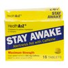 HealthA2Z® Stay Awake | 200 mg Caffeine | Alertness Aid with Caffeine | 3 Packs of 16 Tabelts (48 Tablets Total) | Maxium Strength