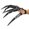Halloween Joint Fingers, Halloween Cosplay Accessories, Black Left Hand Funny Toys, Horror Finger Extension Party Supplies Cosplay Props(02)
