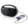 GPX, Inc. R602B Portable AM/FM Radio with Digital Clock and Line Input (Black)