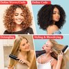 Curly Hair Brush Styling Brush 9 Row for Detangling & Defining Curls KTKUDY Hair Brush for Separating, Shaping Curls - Blow-Drying, Styling & Finishing Brush for Wavy, Curly or Coily Hair