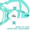 Seago Kids Swim Goggles Swimming Goggles for Kids Boys Girls Toddlers Youth 5-15 Anti-Fog 180° Clear Goggles No Leak Kids Pool Underwater Open Water Swim Goggles with Nose Cover Swimming Equipment