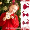 PAFUWEI 10 Pieces Red Ribbon Bows, 2.75inch Red Bow Clips Grosgrain Ribbon Alligator Hair Clips, Red Hair School Hair Accessories, Fit for Birthday, Children's Day, Back to School Accessories