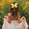 Cute Bows for Girls Bee Hair Accessories Yellow Bow Hair Clips Cute Yellow Bows for Girls Hair Ribbon Girls Bows Clips Spring Girls Bows Hair Barrettes for Hair Decorations